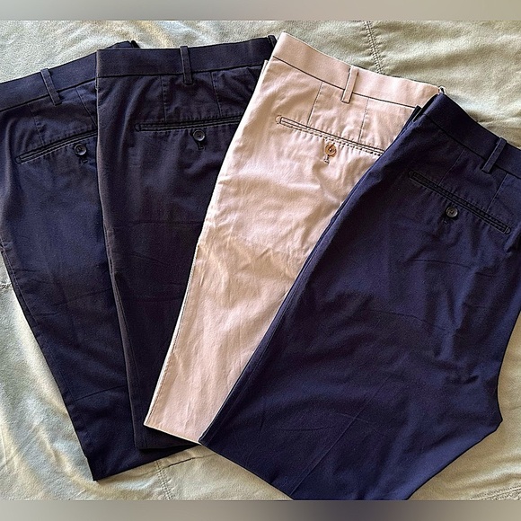 Uniqlo Other - Uniqlo Slim-Fit Slacks - 4pair/3colors; Size 38/34
